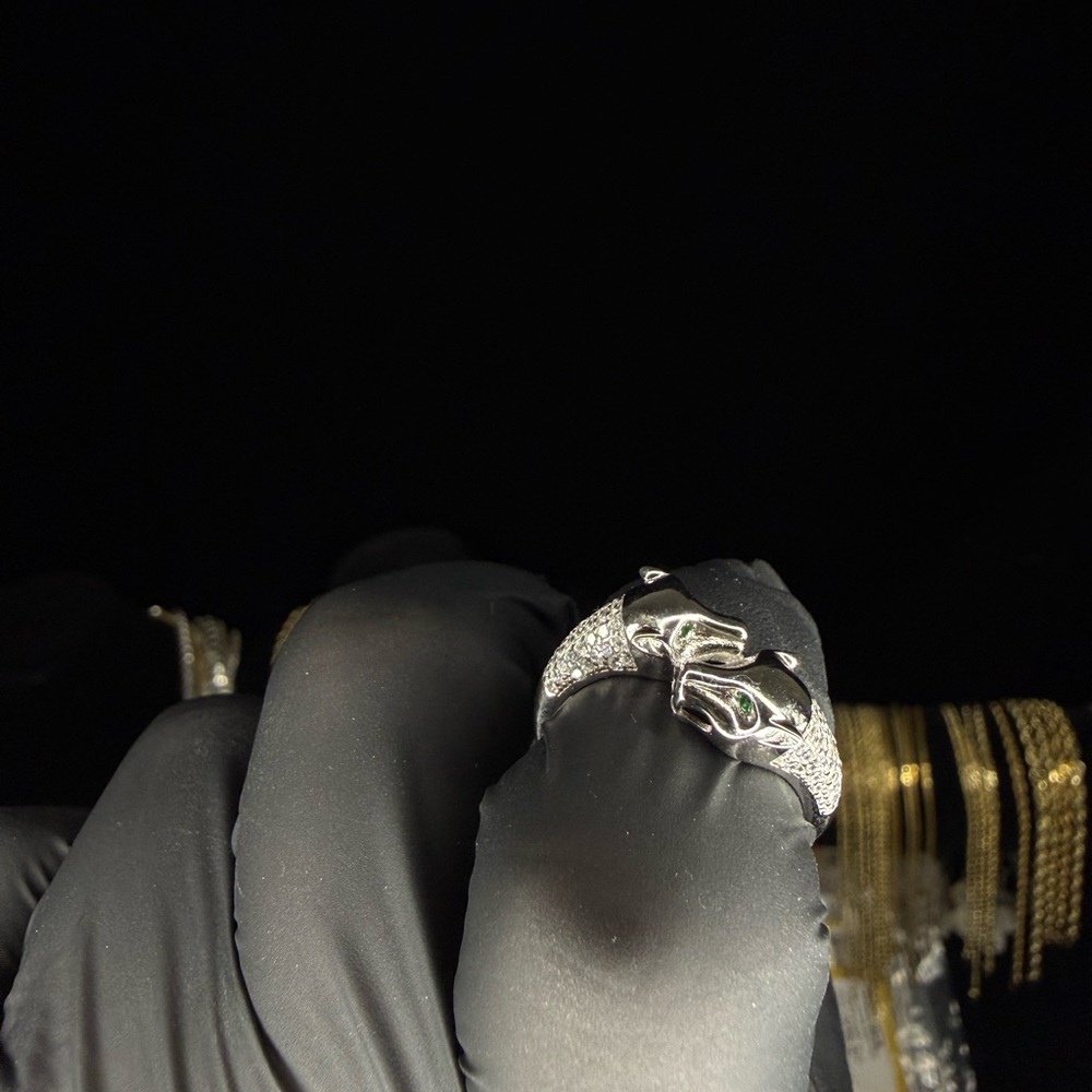 Hand Crafted Solid 925 Sterling Silver Natural Em… - image 2